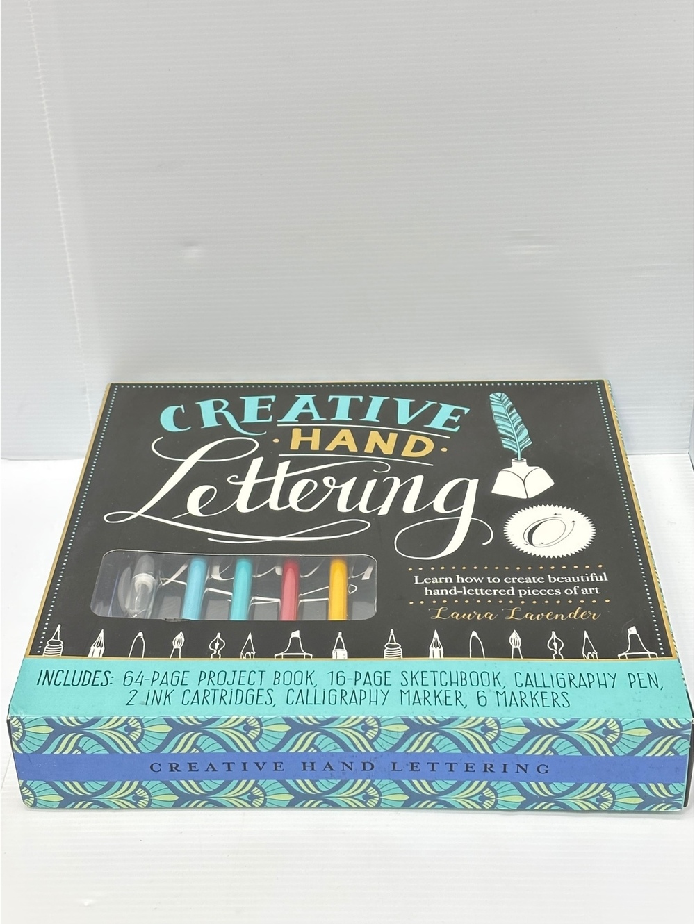 Creative Hand Lettering Kit with Project Book, Sketchbook, Calligraphy Pen, Ink, - Picture 4 of 9